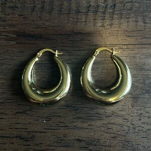 Givenchy Gold Hoop Earrings